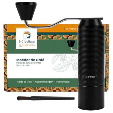 Imagem de iCoffee Moedor de Café Manual com Moedor Cônico de Aço Inoxidável Patenteado - Configuração Ajustável e Precisa
