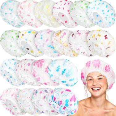 Imagem de Toucas de banho Sureio à prova d'água, reutilizáveis para mulheres, 20