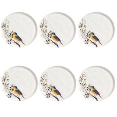 Imagem de Conjunto De Pratos Rasos 06 Peças Bio Birdy Porto