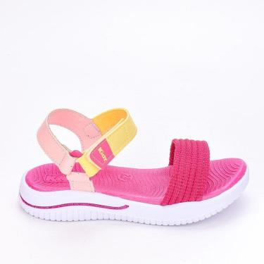 Imagem de Sandália Infantil Feminina Kidy Fly Pink Amarelo