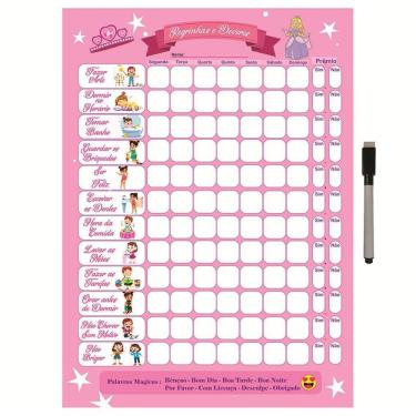 Imagem de Quadro Tabuada De Metal Multiplicação 40X29Cm + Caneta M9