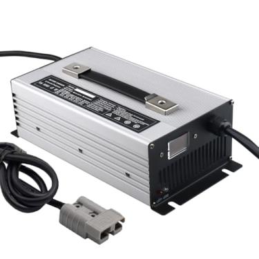 Imagem de Lzyjckh Carregador de Bateria para Empilhadeira 12V/24V/36V/48V/60V/72V com Plugue Anderson 120A/175A/350A para Empilhadeira Elétrica, Transpaleteira, Carrinho de Golfe,12v 45a silver,120A