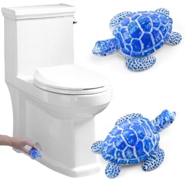 Imagem de Lukniuo Tampas de parafuso de vaso sanitário para tartarugas marinhas decorativas 2 peças tampas de parafuso de vaso sanitário tartarugas marinhas tampas de parafuso de banheiro tampas de cerâmica