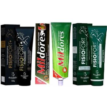 Imagem de Kit Pomada Fisio Fort Premium + Mil Dores + Fisio Fort - Bio Instinto