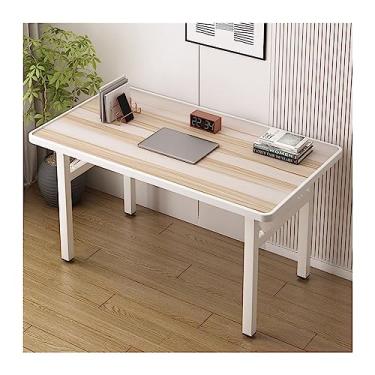 Imagem de Escrivaninha de computador para escritório doméstico dobrável mesa de jantar simples mesa de jantar para quarto de casa simples e moderna mesa de escrita para estudantes alugar uma pequena mesa de