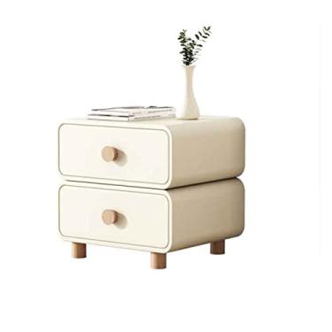 Imagem de Mesa de cabeceira moderna minimalista para casa armário pequeno quarto armário de cabeceira armário de cabeceira armário de cabeceira mesa de cabeceira (cor: latão, tamanho: 50 x 40 x 50 cm)