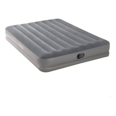 Imagem de Colchão Inflável Casal Resistente Queen Size Confortável Bomba Embutida USB Até 272Kg