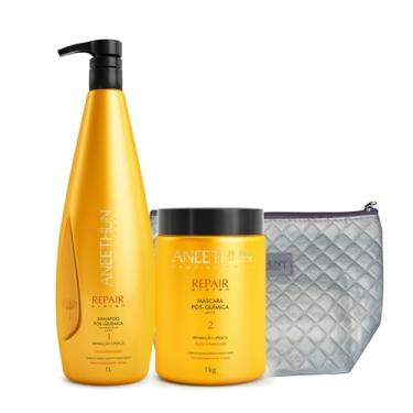 Imagem de Kit Repair Pós Quimica Shampoo 1L + Máscara 1L – Reconstrução Capilar e Hidratação Intensa | Restaura Fios Danificados, Fortalece, Nutre e Devolve Brilho