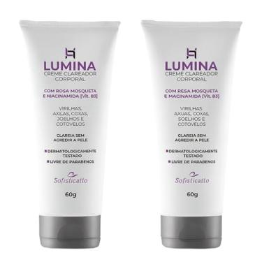 Imagem de Kit 2 Creme Clareador de Axilas e Virilhas Lumina 60g – Clareamento Natural, Hidratação Profunda, Uniformiza o Tom da Pele – Dermatologicamente Testado, Uso Diário – Resultados Visíveis