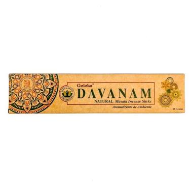 Imagem de Incenso Indiano Goloka Davanam  Artemísia 15g