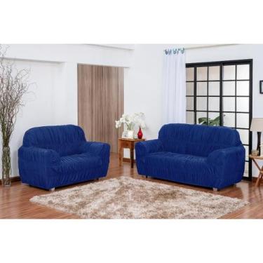 Imagem de Kit Capas De Sofá Para Sala Protetor Em Malha Gel Grossa 2 E 3 Lugar E