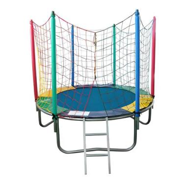Imagem de Cama Elástica Pula Pula Trampolim 1,83m Infantil Colorida Premium - Ro