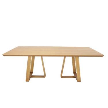 Imagem de Mesa Jantar Maitê Nacional Móveis Retangular 200cm (Larg) Base Madeira