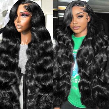 Imagem de Perucas frontais de renda DSMOW 66 cm 200% Density Body Wave HD Lace