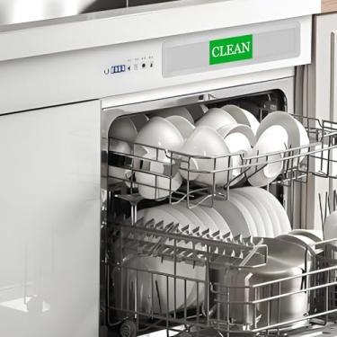 Imagem de CANIPHA 3 peças Ímã de símbolo de limpeza de lava-louças, placa de lava-louças de limpeza suja, material acrílico, tamanho médio