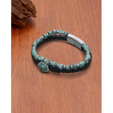 Imagem de Pulseiras unissex com corrente de elos boêmios para mulheres e homens, One Size, Aço inoxidável, Sem Pedra Preciosa