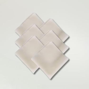 Imagem de Kit de Guardanapos Basic, 6 Peças, Tecido Oxford, 35x35cm, Mesa Posta, Decoração Elegante (Palha)