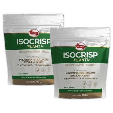Imagem de Kit 2X: Isocrisp Vegan Proteína de Ervilha em Crispies Crocantes Vitafor 240g