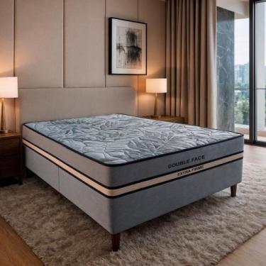 Imagem de Colchão Queen Molas Ensacadas Active + Base 158x198x70 - Bom Pastor