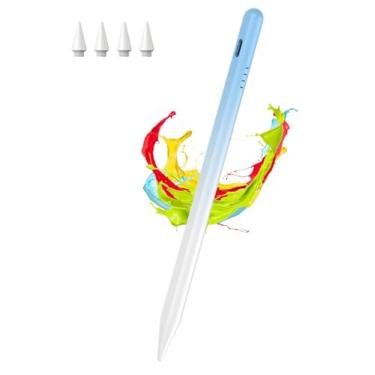 Imagem de Caneta Stylus para iPad Pencil 10ª geração com rejeição de palma e inclinação, caneta digital Kenkor para Apple iPad (2018-2025) 6/7/8/9/10/11th(A16), Pro 27.9 cm/32.8 cm/33.0 cm/M4, Air 3/4/5th/M2/M3