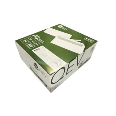 Imagem de QEV Envelopes de segurança nº 10 com fecho autovedante, 500 unidades, envelope sem janela