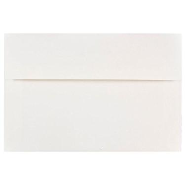 Imagem de JAM PAPER Envelopes de convite A8 - 139,7 x 206,4 mm (5 1/2" x 8 1/8") - Branco - Pacote com 100