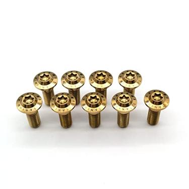 Imagem de Parafusos Torx afunilados de titânio Arashi para Yamaha R1-Z 250 1997, XJR400 95-00, FZR600R 90-95, TDM 850 95-01, TRX 850 95-00, FJ1200 88-91 Parafusos Torx afunilados de titânio M6x20 Ouro, 12 peças