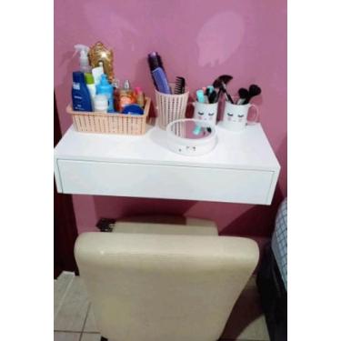 Imagem de Penteadeira suspensa 60cm MDF - KAZA DAS PRATELEIRAS