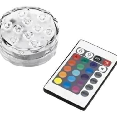 Imagem de Luz Rgb para piscina sem fio Decorativa Led Colorido Com Remoto Rgb - 