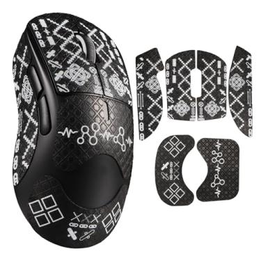 Imagem de immoenuc Adesivo de fita adesiva para Logitech G PRO X Superlight 2 DEX Lightspeed Mouse sem fio para jogos antiderrapante, autoadesivo, pré-cortado, resistente ao suor (padrão de impressão)