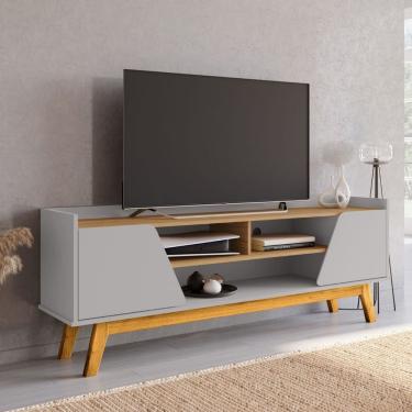 Imagem de Rack Para Sala Turim Tv Até 65 Polegadas Com Pés Madeira\