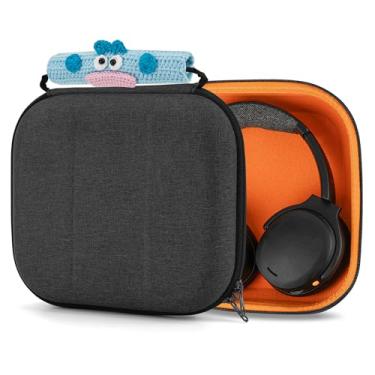Imagem de Geekria Capa protetora para fones de ouvido compatível com Bose QC Ultra II, JBL Tour ONE M3, Soundcore Space One Pro e mais, bolsa rígida de substituição para transporte de viagem com armazenamento