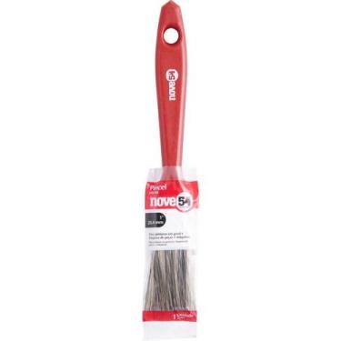 Imagem de Pincel 1 Cerda Gris Cabo Plástico Para Tintas Latéx E Acríl - Nove54