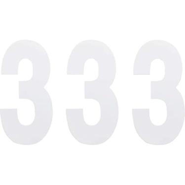 Imagem de Factory Effex Número padrão 15 cm - Nº 3 - Branco - FX02-4463