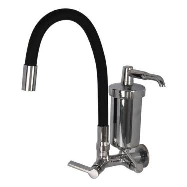 Imagem de Torneira Com Filtro Cromada E Preta Equation 36x30x10cm