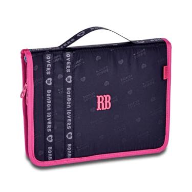 Imagem de Estojo Fichário Rebeca Bonbon Organizador Grande com 92 Espaços para Lápis (Preto)