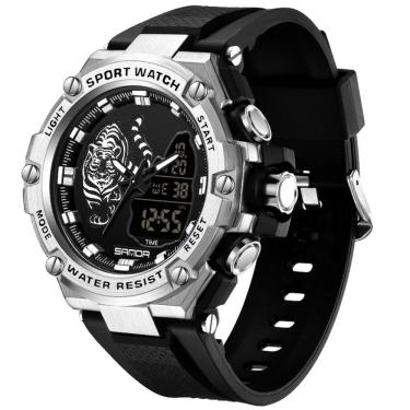Imagem de Relógio Masculino Duplo Digital Multifunção A Prova D´Agua