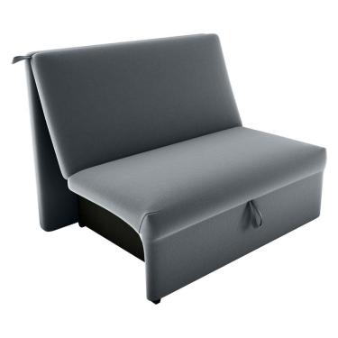 Imagem de Sofá Cama Para Descanso Galway Veludo Cinza