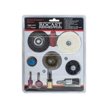Imagem de Jogos De Pontas Montadas E Escovas 10 Peças Rocast 3080001
