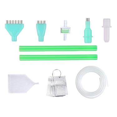 Imagem de KiBcsLic Caneta de pintura com diamantes, inclui 3 pontas múltiplas, portátil, com bandeja de armazenamento, filtro e tubo de tinta. Acessórios e ferramentas, Caneta Hexagonal Verde