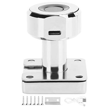 Imagem de Fechadura do armário da impressão digital MUNEFE, fechadura da gaveta da impressão digital de carregamento USB, fechaduras elétricas inteligentes da gaveta do armário do arquivo