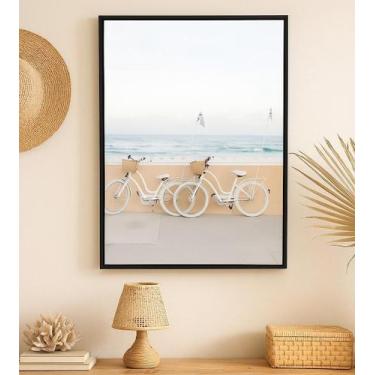 Imagem de Quadro Canvas Praia Bicicletas A Beira Mar- - Quadros On-Line