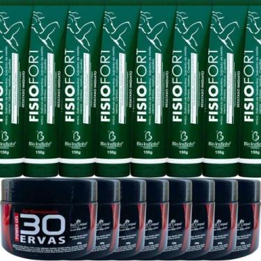 Imagem de Revenda 8 Gel 30 Ervas Power 300G + 8 Pomada Fisiofort 150G - Bio Inst