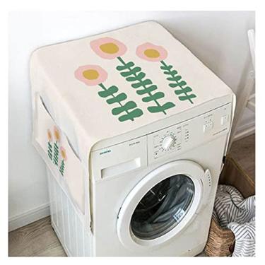 Imagem de UYKUM Capa para máquina de lavar, bolso portátil, capas de geladeira de cozinha, almofadas de decoração doméstica, capas de lavadora e secadora