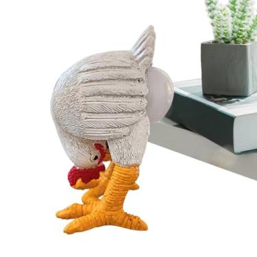 Imagem de Luz noturna de galinha, luz noturna de ovo de LED | Luz noturna de resina engraçada para decoração de casa quarto cozinha mesa de cabeceira prateleira