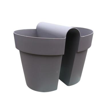 Imagem de Plantador de corrimão | Plantador de grade de varanda - Materiais de jardinagem multifuncionais que economizam espaço para apartamento, pátio, casa, varanda, varanda, deck cerca, morango