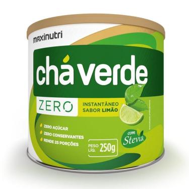 Imagem de Chá Verde Soluvel Zero Calorias Limão Lata 250g Maxinutri-Unissex