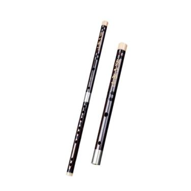 Imagem de Flauta de bambu profissional adulto iniciantes tocam flauta transversal de mogno instrumento Xiao (tecla D)