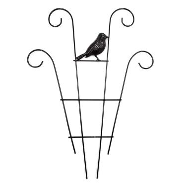 Imagem de Yosoo Treliça de Jardim de Aço Inoxidável, Estrutura de Suporte Durável para Plantas Trepadeiras 15,74 X 7,87 Polegadas para Jardim Ao Ar Livre ou Uso Interno (2)