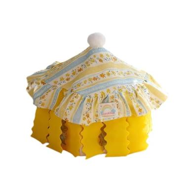 Imagem de Bothyi Casinha aconchegante e antiderrapante para hamster, ideal para chinchilas, lemingues, camundongos, ratos e outros pequenos animais de estimação, Amarelo